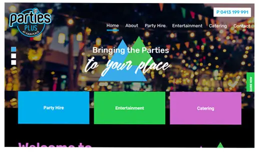 Parties Plus Website Success Stories
